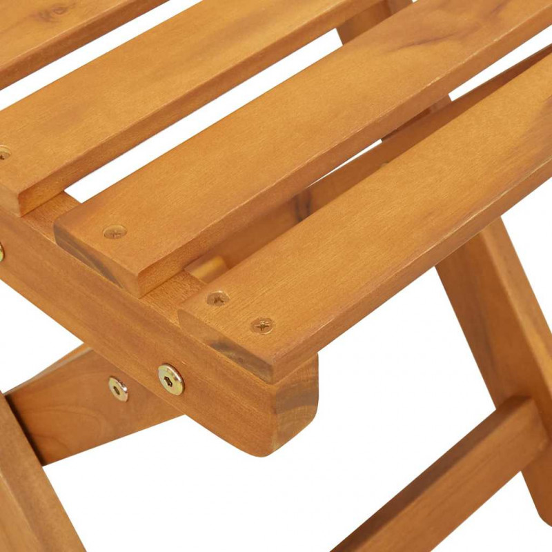 Krzesło Ogrodowe 8 pcs Olej Naturalny 40 x 42 x 85 cm