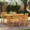 Krzesło Ogrodowe 4 pcs 56 x 56 x 90 cm Lite Drewno Akacji