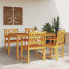 Krzesło Ogrodowe 4 pcs 56 x 56 x 90 cm Lite Drewno Akacji