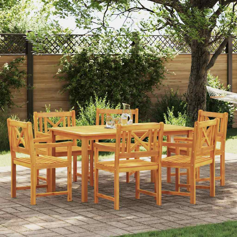 Krzesło Ogrodowe 6 pcs 56 x 56 x 90 cm Lite Drewno Akacji