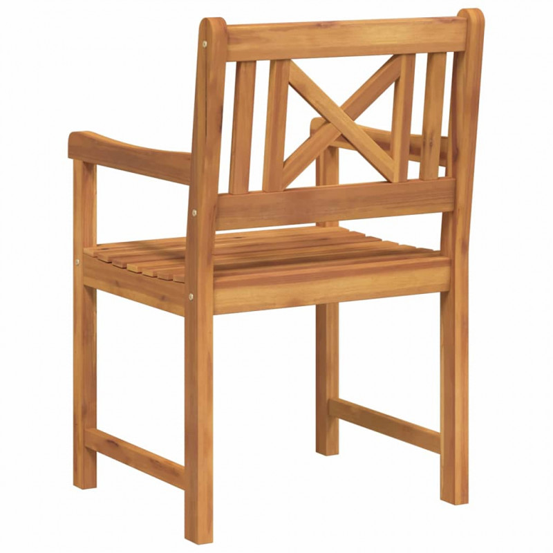 Krzesło Ogrodowe 6 pcs 56 x 56 x 90 cm Lite Drewno Akacji