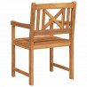 Krzesło Ogrodowe 6 pcs 56 x 56 x 90 cm Lite Drewno Akacji