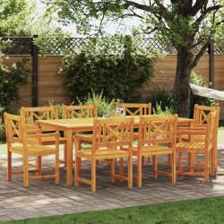 Krzesło Ogrodowe 8 pcs 56 x 56 x 90 cm Lite Drewno Akacji