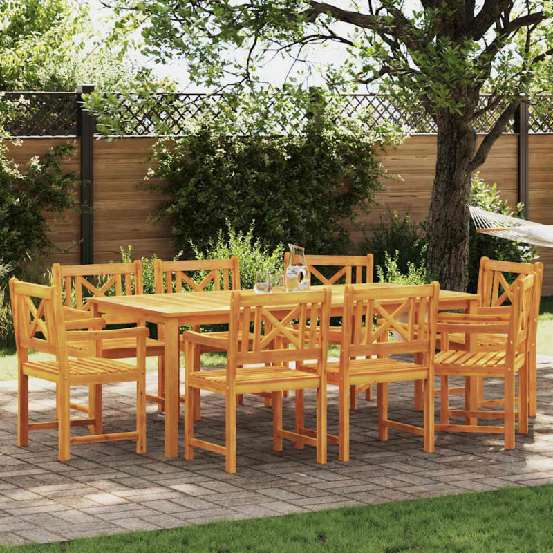 Krzesło Ogrodowe 8 pcs 56 x 56 x 90 cm Lite Drewno Akacji
