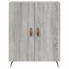 Witrynka szary dąb sonoma 69,5x34x180cm materiał drewnopochodny