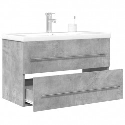 2-częściowy zestaw mebli łazienkowych, szarość betonu