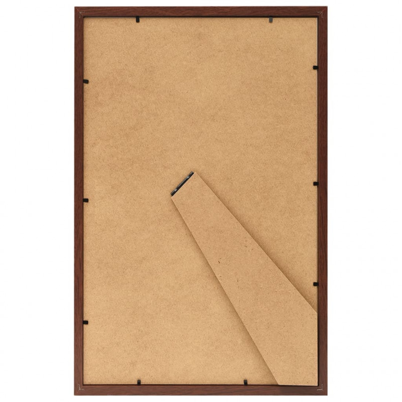 Ramki na zdjęcia, 5 szt., stojące, brązowe, 21x29,7 cm, MDF