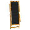 Krzesło plażowe z poduszką 2 pcs Brązowy 61.5 x 123 x 82cm