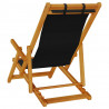 Krzesło plażowe z poduszką 2 pcs Brązowy 61.5 x 123 x 82cm