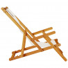 Krzesło plażowe z poduszką 2 pcs Brązowy 61.5 x 123 x 82cm