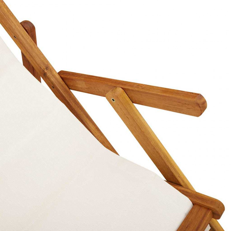 Krzesło plażowe z poduszką 2 pcs Brązowy 61.5 x 123 x 82cm