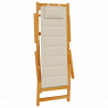Krzesło plażowe z poduszką 2 pcs Brązowy 61.5 x 123 x 82cm