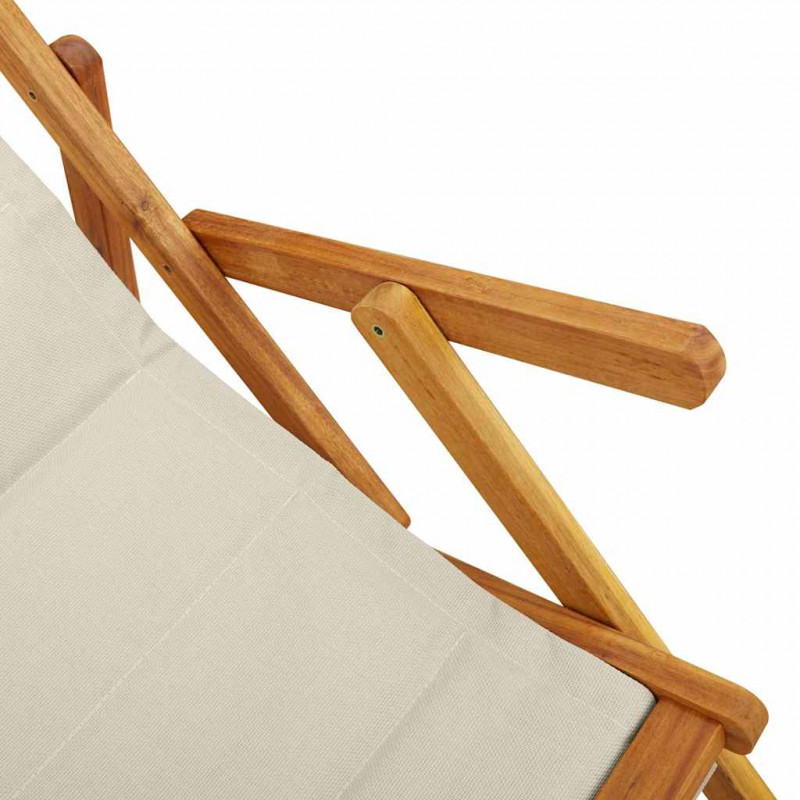 Krzesło plażowe z poduszką 2 pcs Brązowy 61.5 x 123 x 82cm