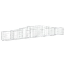 Kosze gabionowe, 5 szt, 400x30x40/60 cm, galwanizowane żelazo