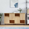 Szafki, 2 szt., dąb sonoma, materiał drewnopochodny
