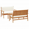 Zestaw Sof na Ogród 3 pcs Brązowy 120 x 65,5 x 79 cm