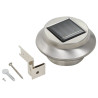 Lampy solarne do ogrodu, 12 szt., LED, okrągłe, 12 cm, białe