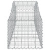 Kosze gabionowe, 10 szt, 200x50x40/60 cm, galwanizowane żelazo
