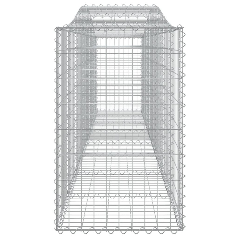 Kosze gabionowe, 20 szt, 400x50x80/100 cm, galwanizowane żelazo