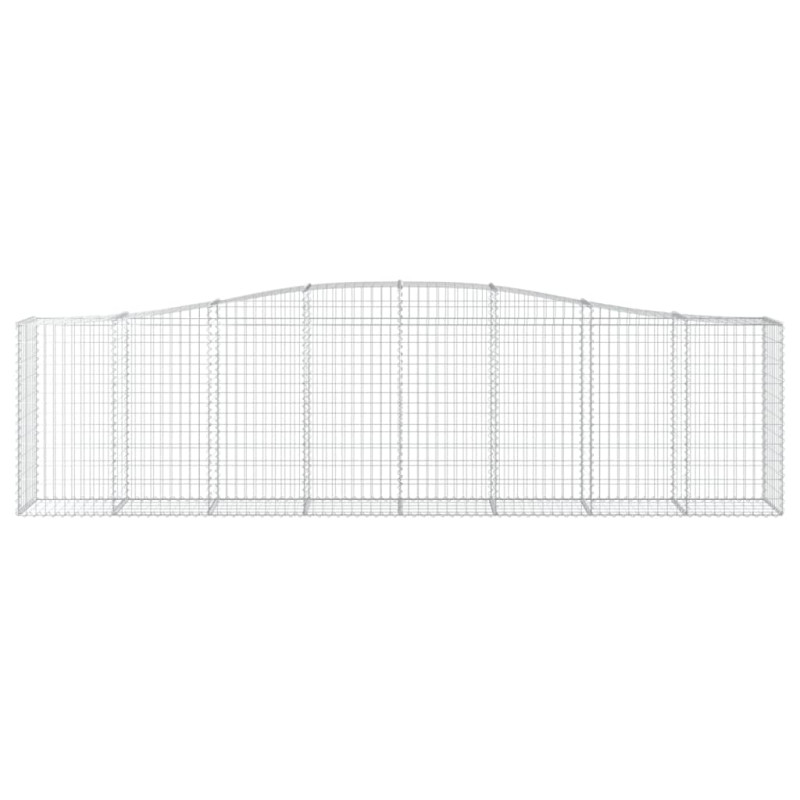 Kosze gabionowe, 20 szt, 400x50x100/120cm, galwanizowane żelazo