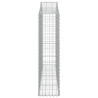 Kosze gabionowe, 7 szt, 200x30x120/140 cm, galwanizowane żelazo