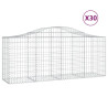 Kosze gabionowe, 30 szt, 200x50x80/100 cm, galwanizowane żelazo