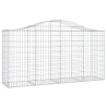 Kosze gabionowe, 30 szt, 200x50x100/120cm, galwanizowane żelazo
