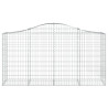 Kosze gabionowe, 30 szt, 200x50x100/120cm, galwanizowane żelazo