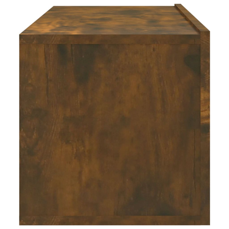Ścienne szafki TV, 4 szt., przydymiony dąb, 100x30x30 cm