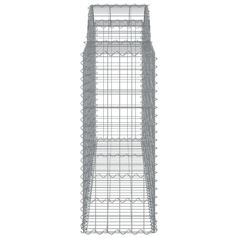 Kosze gabionowe, 14 szt, 200x50x100/120cm, galwanizowane żelazo