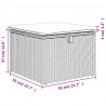 9-cz. zestaw mebli ogrodowych z poduszkami, szary, polirattan