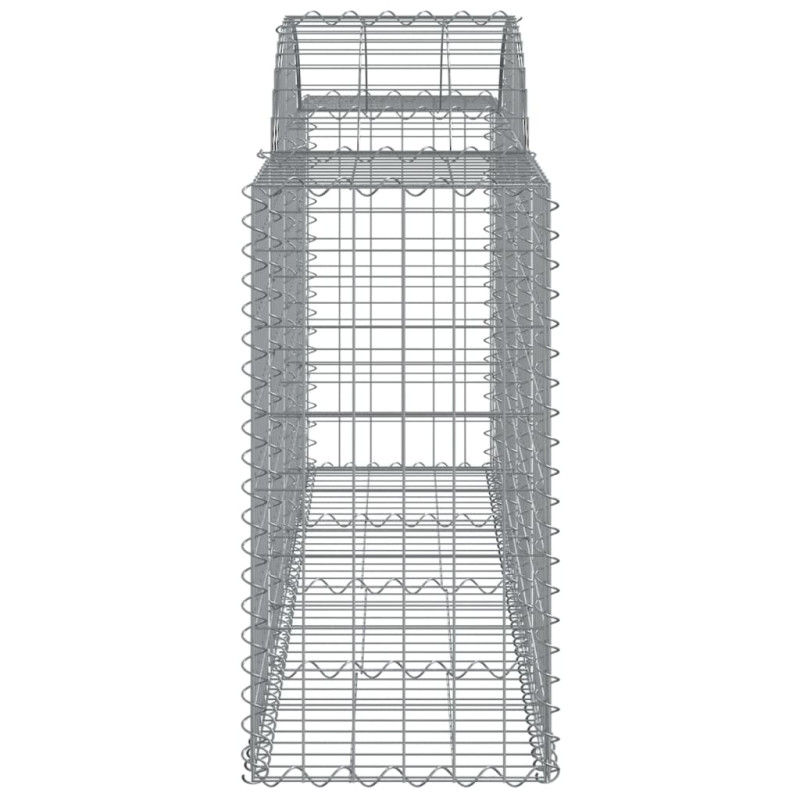 Kosze gabionowe, 18 szt, 200x50x80/100 cm, galwanizowane żelazo
