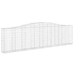 Kosze gabionowe, 25 szt, 400x30x100/120cm, galwanizowane żelazo