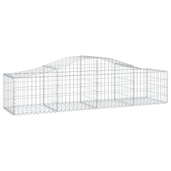 Kosze gabionowe, 18 szt, 200x50x40/60 cm, galwanizowane żelazo