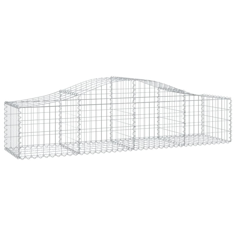 Kosze gabionowe, 18 szt, 200x50x40/60 cm, galwanizowane żelazo