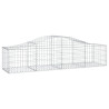 Kosze gabionowe, 18 szt, 200x50x40/60 cm, galwanizowane żelazo