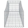 Kosze gabionowe, 18 szt, 200x50x40/60 cm, galwanizowane żelazo