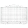 Kosze gabionowe, 20 szt, 200x50x120/140cm, galwanizowane żelazo