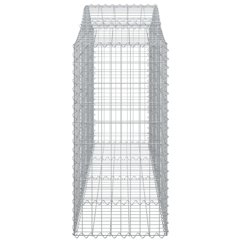 Kosze gabionowe, 20 szt, 200x50x120/140cm, galwanizowane żelazo