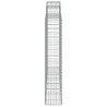 Kosze gabionowe, 2 szt, 200x30x160/180 cm, galwanizowane żelazo