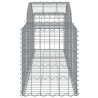 Kosze gabionowe, 13 szt, 200x50x60/80 cm, galwanizowane żelazo