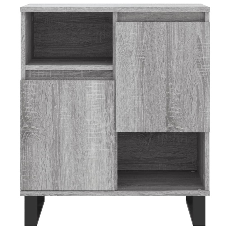 Szafki, 3 szt., szary dąb sonoma, materiał drewnopochodny