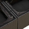 8-cz. zestaw wypoczynkowy do ogrodu, z poduszkami, czarny