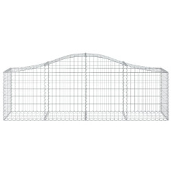 Kosze gabionowe, 30 szt, 200x50x60/80 cm, galwanizowane żelazo