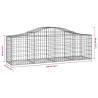 Kosze gabionowe, 30 szt, 200x50x60/80 cm, galwanizowane żelazo