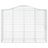 Kosze gabionowe, 20 szt, 200x50x140/160cm, galwanizowane żelazo