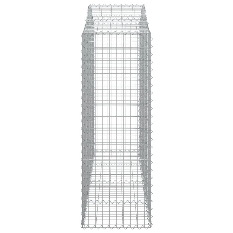 Kosze gabionowe, 20 szt, 200x50x140/160cm, galwanizowane żelazo