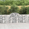 Kosze gabionowe, 20 szt, 200x30x80/100 cm, galwanizowane żelazo