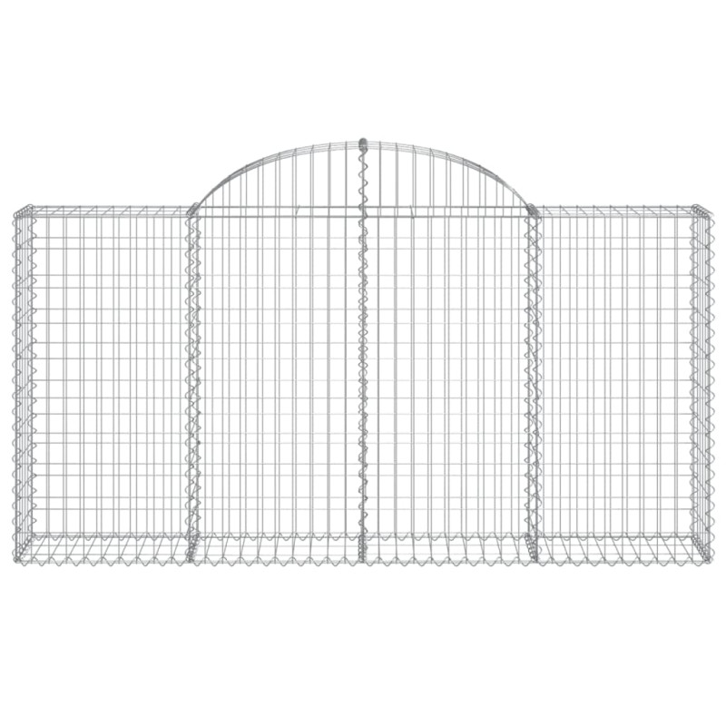 Kosze gabionowe, 20 szt, 200x30x100/120cm, galwanizowane żelazo