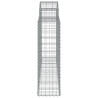 Kosze gabionowe, 20 szt, 200x30x100/120cm, galwanizowane żelazo